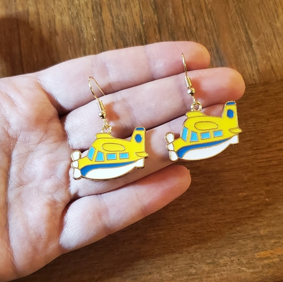 NWOT Yellow Submarine Earrings - Picture 4 of 6